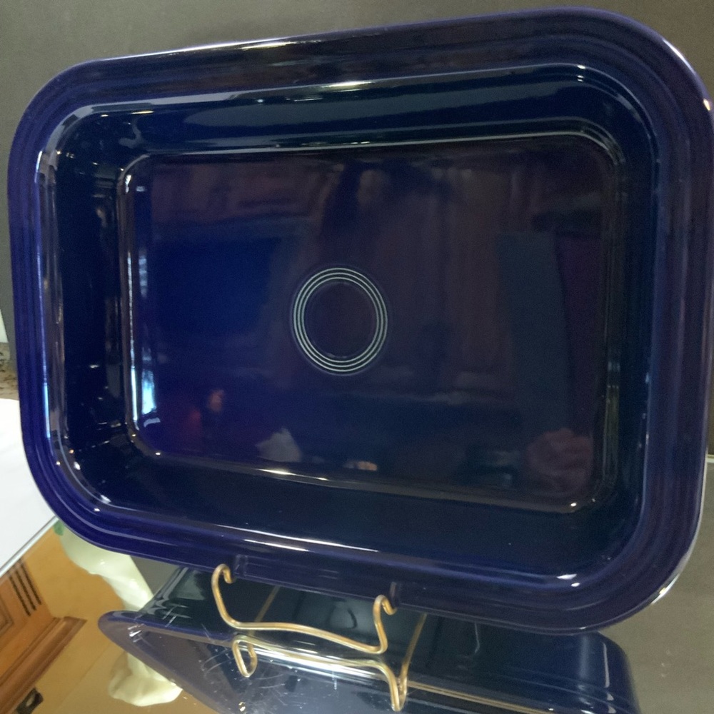 Fiesta Large Baking Dish Cobalt Blue 10 1/2 X 14 1/2 NOS #E16